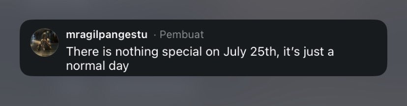 RAGIIIIIIL's tweet photo. Yeps, nothing special today, it’s just a normal day

Actually, i hate July 25th 🖕🏻 https://t.co/u8SOgzay7i