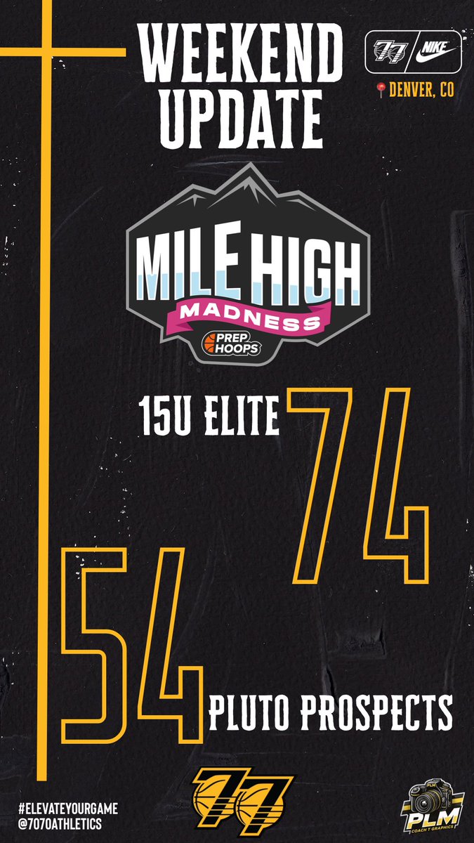 7070Athletics's tweet photo. Weekend Update from @PHCircuit #MileHighMadness‼️
#ElevateYourGame | #WeComin | #The7070Difference https://t.co/ZoDuqRH3gK