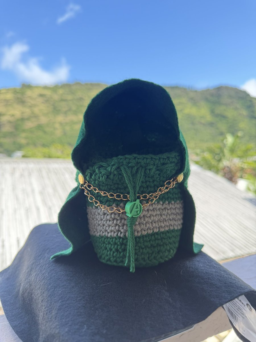 DevonDee101's tweet photo. Last day of Dice Bag Drops! If you’re like us and didn’t get a Hall H Wristband (1am crew ☠️) don’t fear! Today you could find Dr. Doom! I have a Punisher Bag, Grogru, &amp; Dr. Doom! May the dice roll in your favor if you find them &amp; let me know where they are headed! https://t.co/2QoKMrf0h7