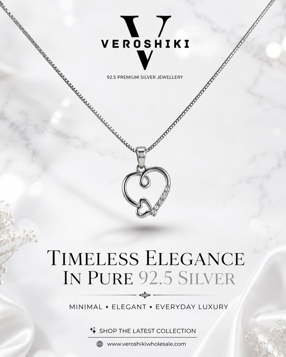 VeroshikiSilver's tweet photo. Premium 92.5 Silver Heart Pendants 🤍
Perfect for retailers &amp; resellers.

📦 Bulk Orders Welcome
📩 DM for Catalogue
🌐 https://t.co/LSQAc45vIi

#925Silver #Veroshiki https://t.co/r0u4p2NVai