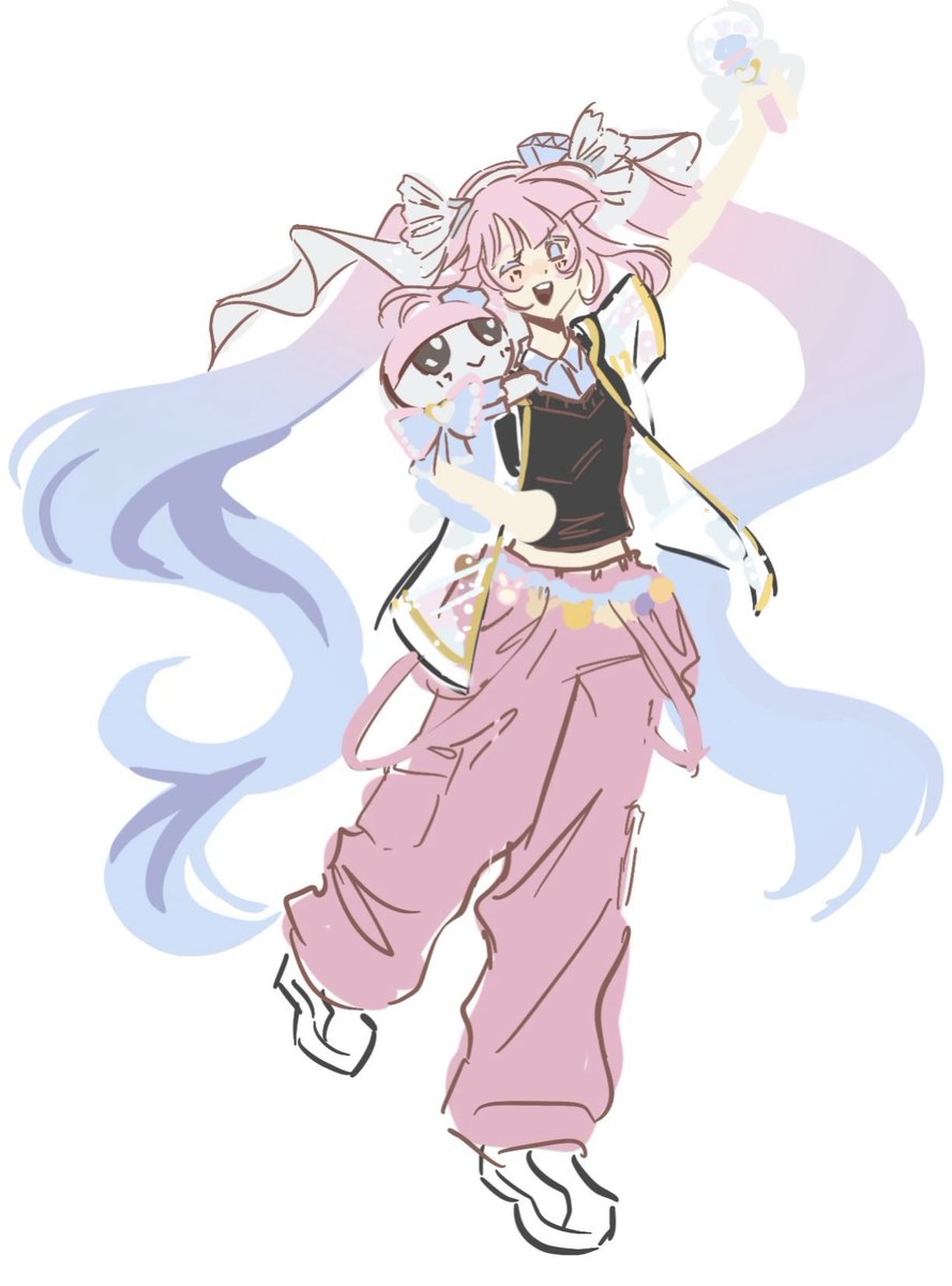 dinoprecure's tweet photo. carat miku? 🩷🩵 https://t.co/Nnohtdaa6q