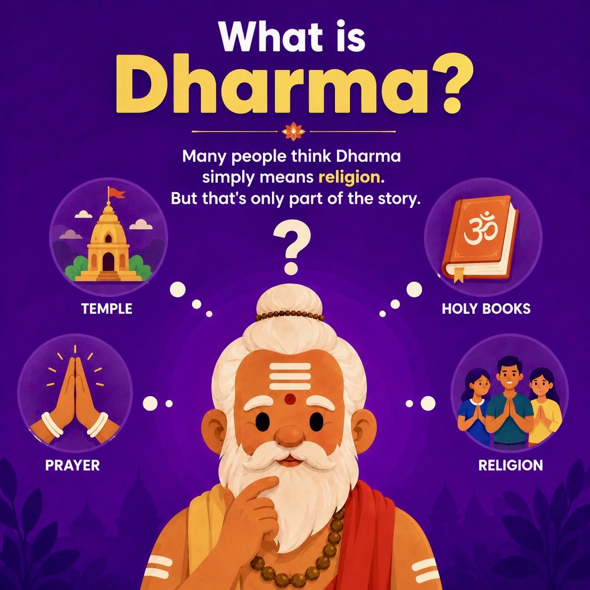 VedicToday's tweet photo. Hindus have written billions of words just to explain one word - Dharma. https://t.co/06NcAaukyn