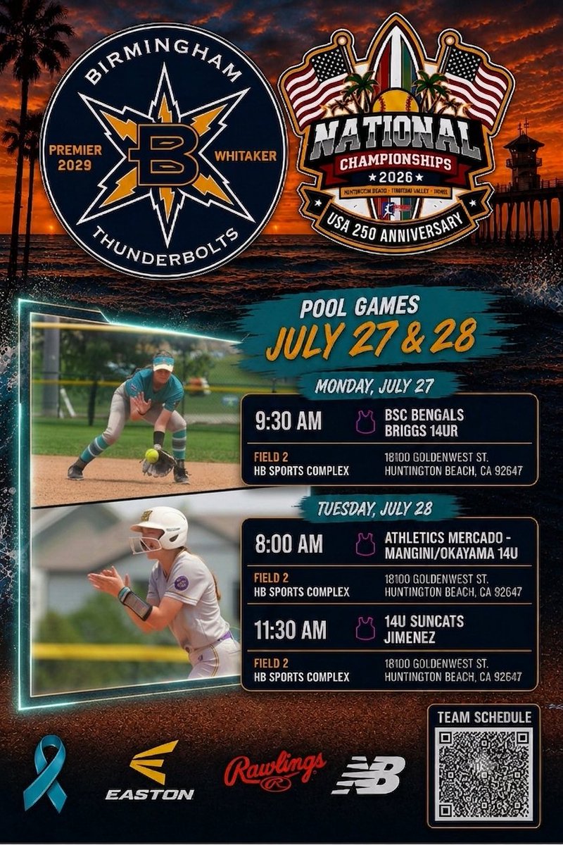makaylacmann's tweet photo. One last stop on the summer tour with @Bolts_2029! Cali Nationals, here we come! ๐ดโ๏ธ Let's finish strong! ๐ชโก๏ธ
Come check us out - pool play schedule belowโคต๏ธ
#BoltsBoom #BHMBoltsMade https://t.co/xp8X5EegJu