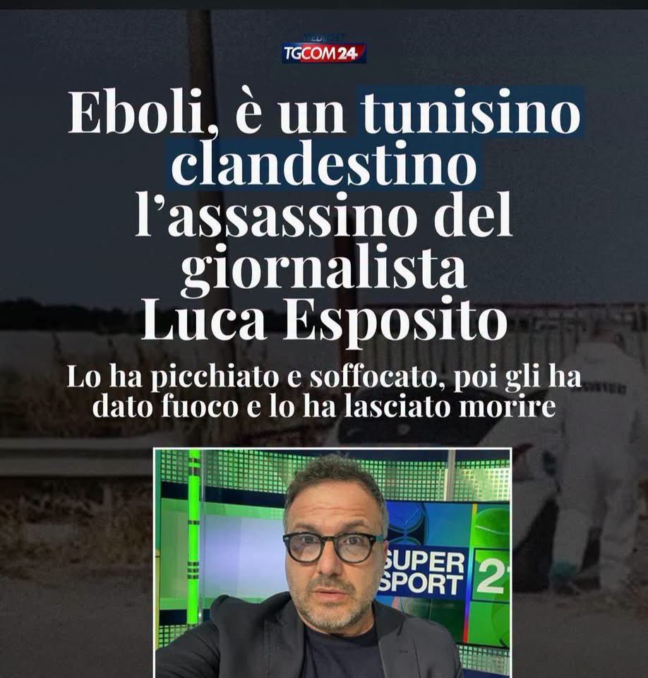 AdolfoTasinato's tweet photo. La sinistra ha già organizzato la manifestazione di solidarietà??? Ah no perché la vittima è un italiano e l’assassino un tunisino? Razzisti e fassisti.
#esposito #eboli https://t.co/Z4woXXKOWx