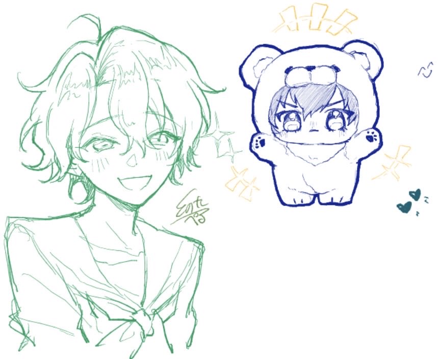 Tonota_Perle_'s tweet photo. きょの絵チャ https://t.co/OKdRNv0TsB