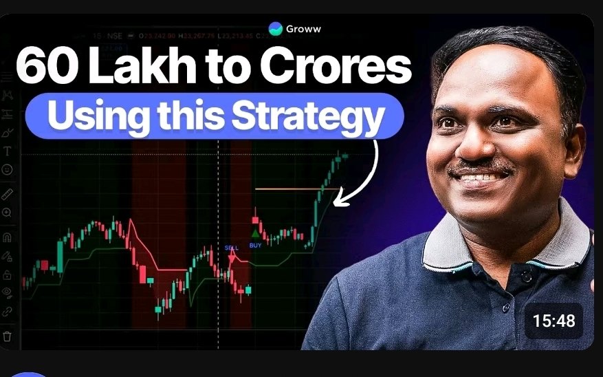 AlphaWizarDD's tweet photo. Started with ₹60 lakh in 2019.

 Quit his job once trading income beat his salary. 

Hasn't missed a trading day since Jan 2020.

He runs two strategies: 

a directional one (Adaptive Supertrend) and a non-directional one (weekly strangle selling).

(i) Adaptive Supertrend tests 7 different factor/multiplier combos per stock — because one Supertrend setting doesn't work equally across all instruments. 

Backtest 60 days; mostly green = usable, mostly red = skip it.

Directional trades: sell call on a sell signal, flip to selling puts when the signal reverses. Always in a trade, one side or the other

(ii) Non-directional "bread and butter" strategy: 

He backtested Nifty's weekly expiries since 2021 — found it closes within ±3.5% of the week's start about 96% of the time.

The trade mostly he takes:

 sell a strangle (call 3.5% above spot, put 3.5% below) at the start of each weekly expiry. 

~90% win rate over many repetitions — the edge comes from doing it consistently, 

not from any single trade.

https://t.co/dg1TRqIRap