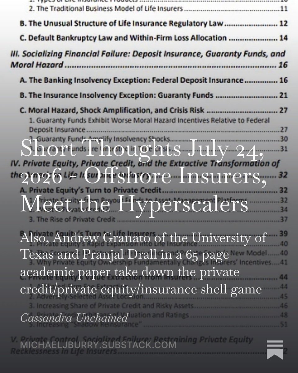 michaeljburry's tweet photo. Don’t forget your weekend reading!
This is important information of which all should be aware. 
…A loan turns out to be worth less than was paid for it, and the majority of the loss, depending on the leverage, is born by the guaranty system. That guaranty system ends with the taxpayer…
Read all about it!
 https://t.co/oJ0moDDdS2 #apolloglobalmanagement $APO #MetLife