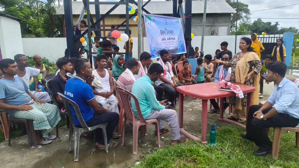JJMBarpeta's tweet photo. #JJMUpdate
Jal Arpan event was successfully organized at Khongra PWSS, bringing safe drinking water closer to the community
@dcbarpeta_ 
@JJM_Assam 
@jaljeevan_ 
#JalJeevanMission
#HarGharJal
#jalarpan
#JJMAssam
#CommunityParticipation https://t.co/kDem3akWW0