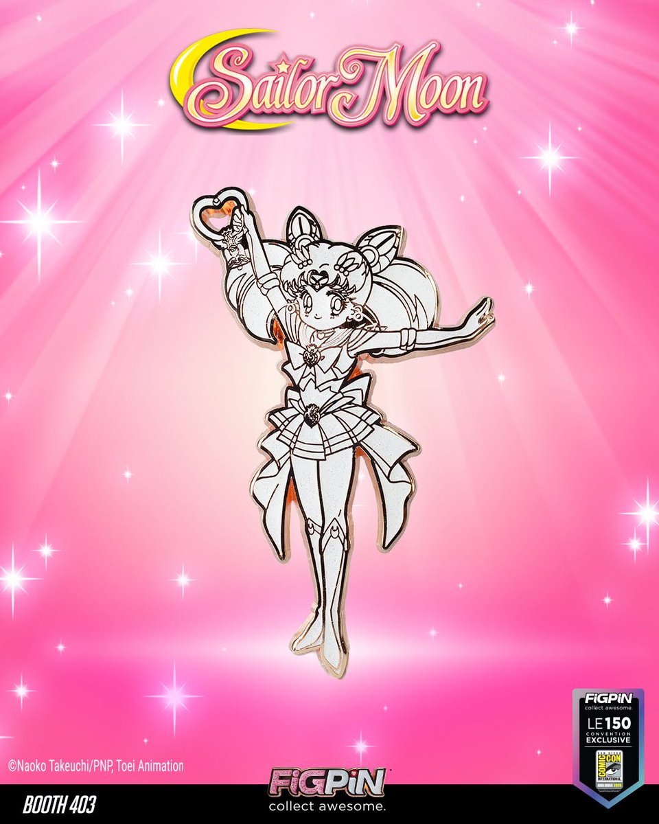 Ochibawolf's tweet photo. Another limited edition Super Sailor Chibi Moon (Rose Gold Glitter Version) @FiGPiNofficial for SDCC 2026!

She is limited to 150 units and is paired with a FiGPiN logo pin.

Details here: https://t.co/4a5oOlnkhR https://t.co/6NgKTYGqex