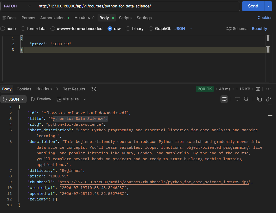 acharyautsab7's tweet photo. #LSPPDay55

Continued building the Learning Platform API.

Added advanced filtering, search, pagination, query optimization, media uploads, validation and Swagger API documentation.

GitHub Repo: https://t.co/ZkcvcsaJmh

@lftechnology
#60DaysOfLearning2026 #LearningWithLeapfrog https://t.co/uXJ3IWq9pA