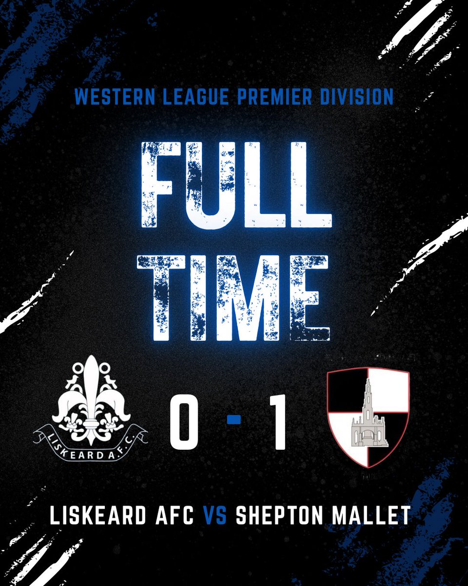 LiskeardAthlet1's tweet photo. 🔵 FULL TIME 🔵

Liskeard AFC 0️⃣-1️⃣ Shepton Mallet

A hard-fought afternoon at Lux Park ends in defeat, with Shepton Mallet taking all three points.

We go again💙 https://t.co/V9YeOU4nAg