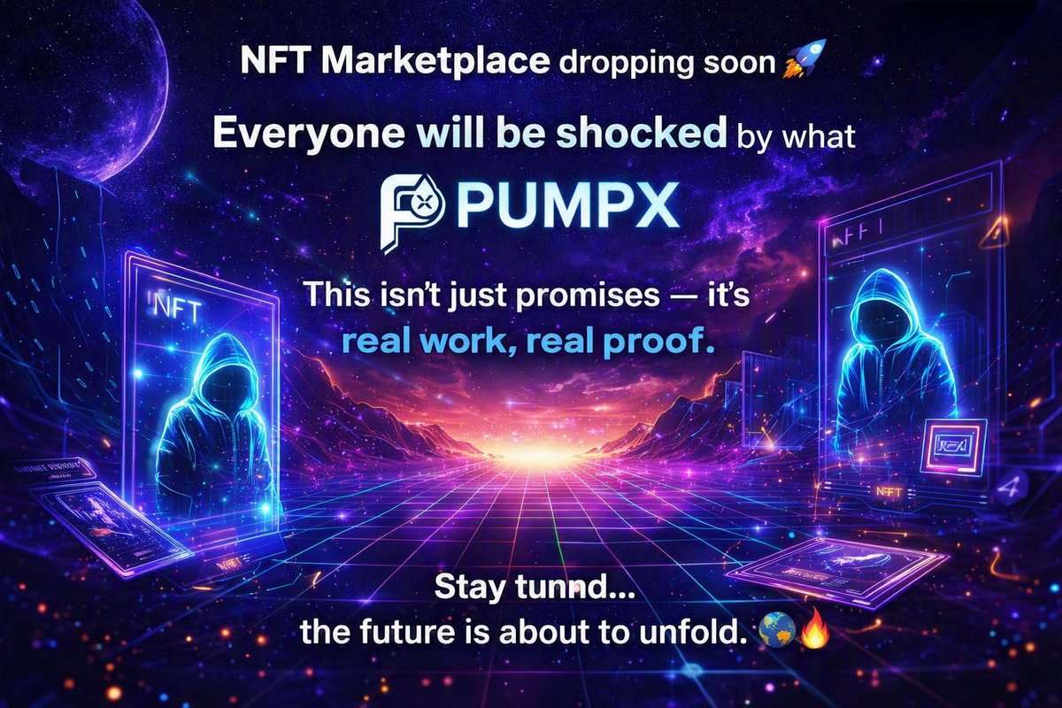 pumponxrp's tweet photo. NFT Marketplace dropping soon 🚀
Everyone will be shocked by what $PUMPX brings! ⚡This isn’t just promises — it’s real work, real proof.
Stay tuned… the future is about to unfold. 🌐🔥 https://t.co/EcneHOzajD