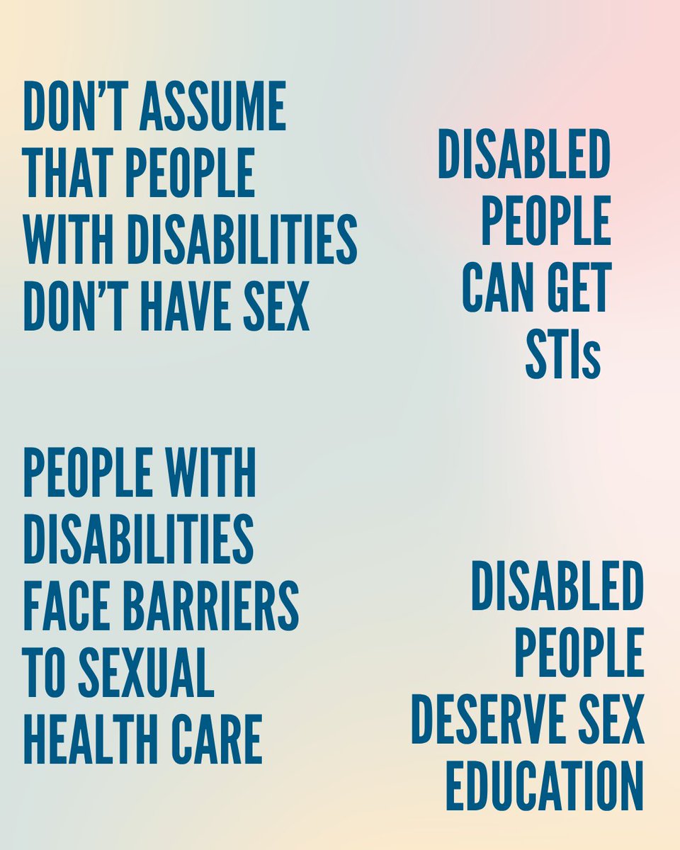 InfoASHA's tweet photo. Did you know these seven sexual health and disability facts? Check them out for Disability Pride Month! #DisabilityPride #SexualHealth #DisabilityAwareness #HealthEducation https://t.co/WhudHNynee