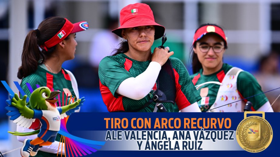 FOXSportsMX's tweet photo. ¡SEGUNDO ORO PARA MÉXICO! ¡SE SUBEN A LO MÁS ALTO DEL PODIO! 🇲🇽🥇
#JCCxFSMX | El equipo femenil de Tiro con Arco Recurvo, integrado por Alejandra Valencia, Ángela Ruiz y Ana Vázquez, derrota a Colombia en una final muy pareja
El tridente que ya había maravillado y llevado a México a lo más alto en París 2024, hoy se cuelga la presea áurea en Santo Domingo 2026 ✅
Set 1: 56-56
Set 2: 57-53
Set 3: 56-55
Con marcador final de 5-1, México ES DE ORO. ¡Muchas felicidades! 🤩