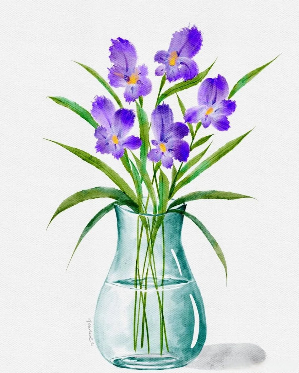 poor_yourik's tweet photo. Today’s art treat: a tiny watercolor sketch of sun-warmed pottery and wild clover, made with leftover paint from my last studio project. Slow, soft, and full of small joy https://t.co/EuDm4AAlfv