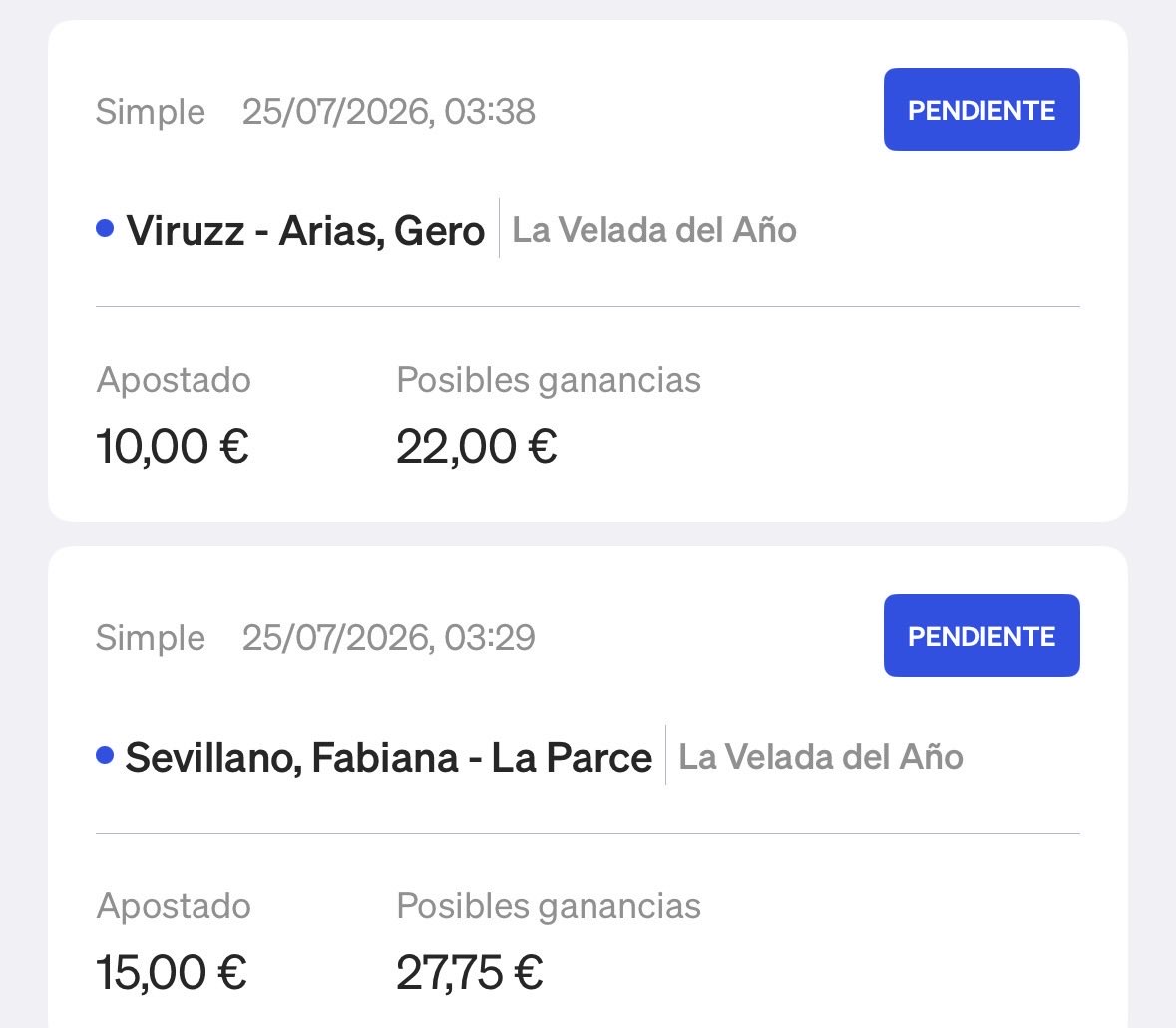 laelitetip's tweet photo. 🏆VELADA DEL AÑO VI🏆

Os dejo todos los pronósticos del canal por aquí 🥊

1- Lit Killah 📈Cuota 1,60🔥STAKE 3/10 
2- Viruzz 📈Cuota 2,20🔥STAKE 2/10 
3- Fabianna 📈Cuota 1,85🔥STAKE 3/10 
4- Clerss🥊📈Cuota 3,25🔥STAKE 2/10 
⬇️ https://t.co/rdjjvQHiEI