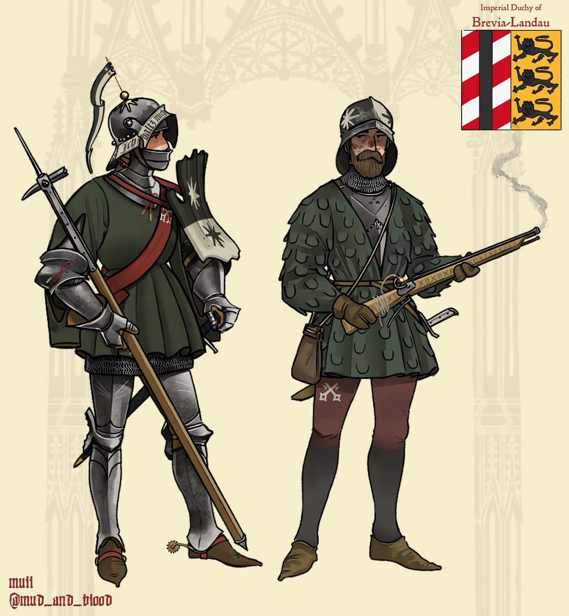 Mud_and_Blood's tweet photo. A Knight and Gunner from Brevia-Landau https://t.co/vyTIUm1ftU