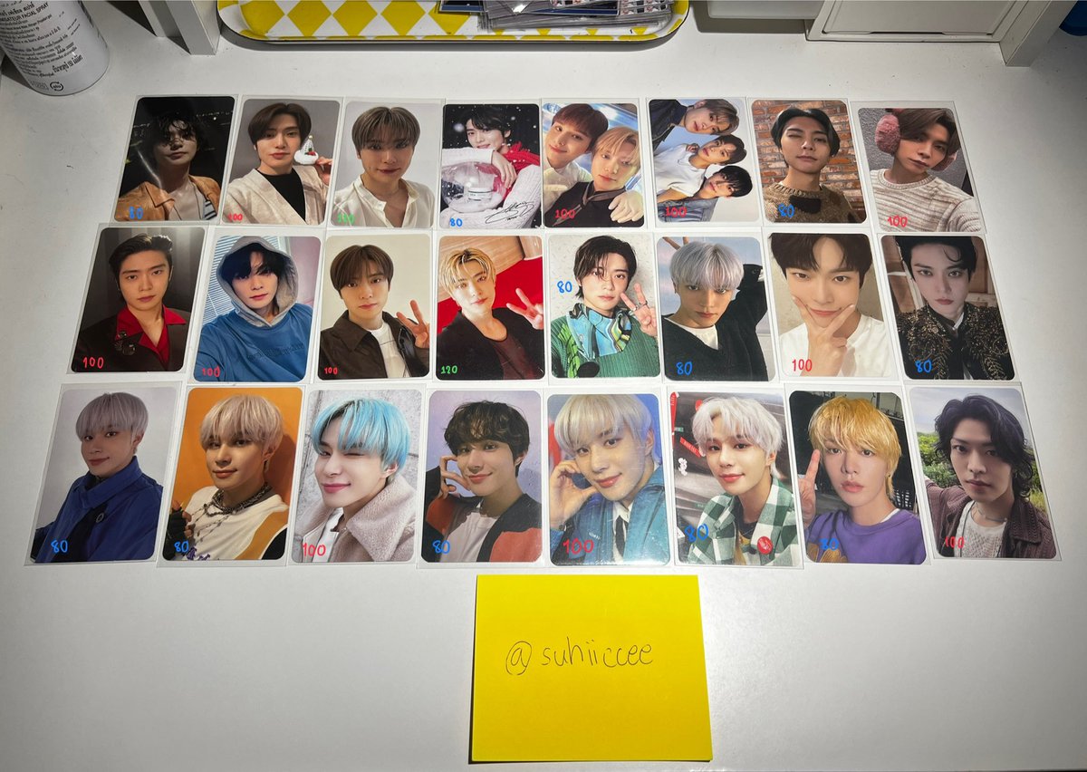 suhiiccee's tweet photo. wts/พร้อมส่ง🪷

ราคาในภาพเลยค่ะ *☻
80-120฿ รวมส่งแล้วนะคะ ไม่บวกเพิ่ม

❗️❗️ซื้อ2ใบ ลด5฿

• พต/ส่องไฟได้ค่ะ
• สนใจเดมเลยคร้าบ
#ตลาดนัดnct127 #ตลาดนัดnct https://t.co/uQr1qvLpSC