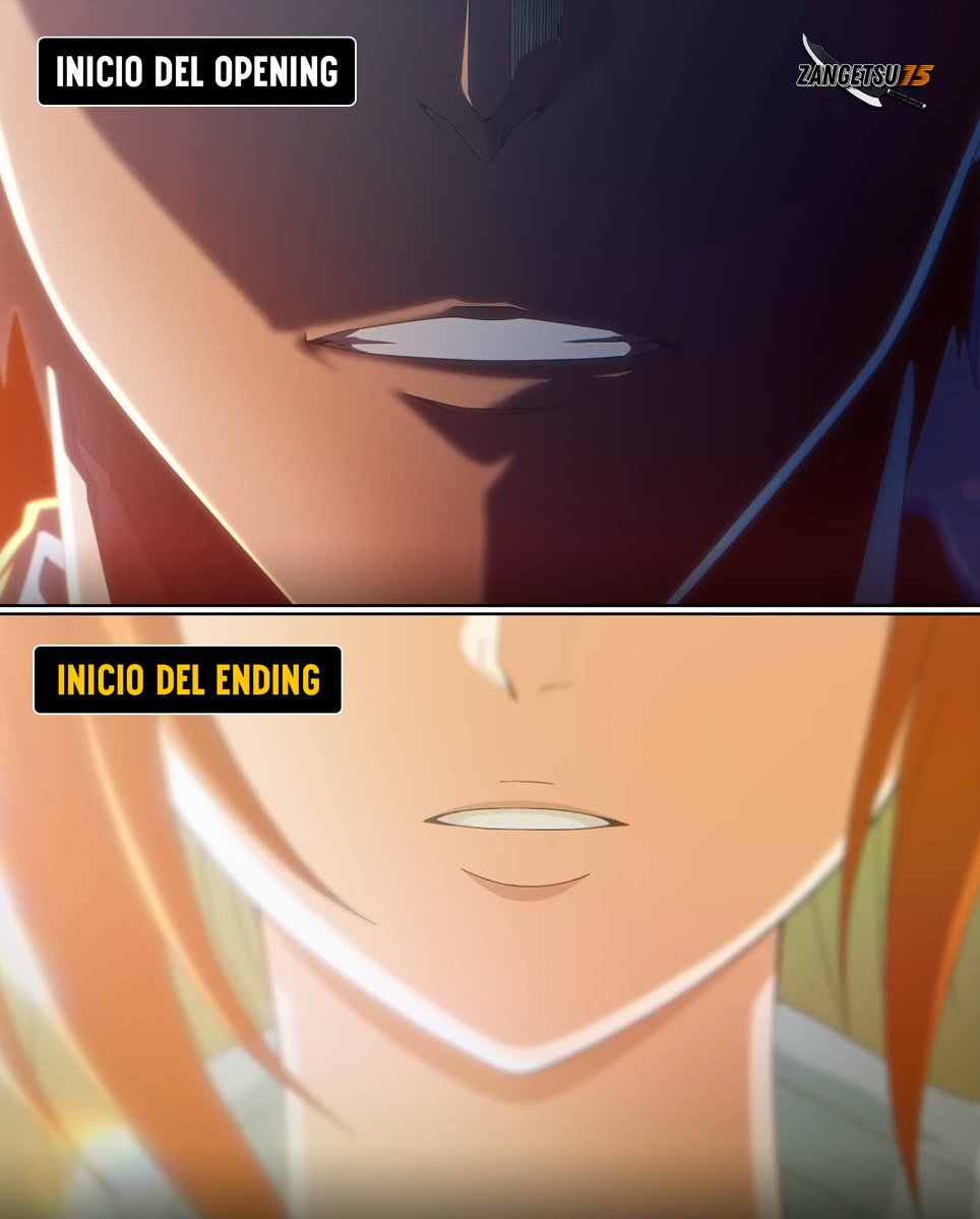 thezangetsu15's tweet photo. Que hermoso detalle, el Opening inicia con Ichigo y el Ending con Orihime 🧡

#BLEACH https://t.co/6K3S7rguC9