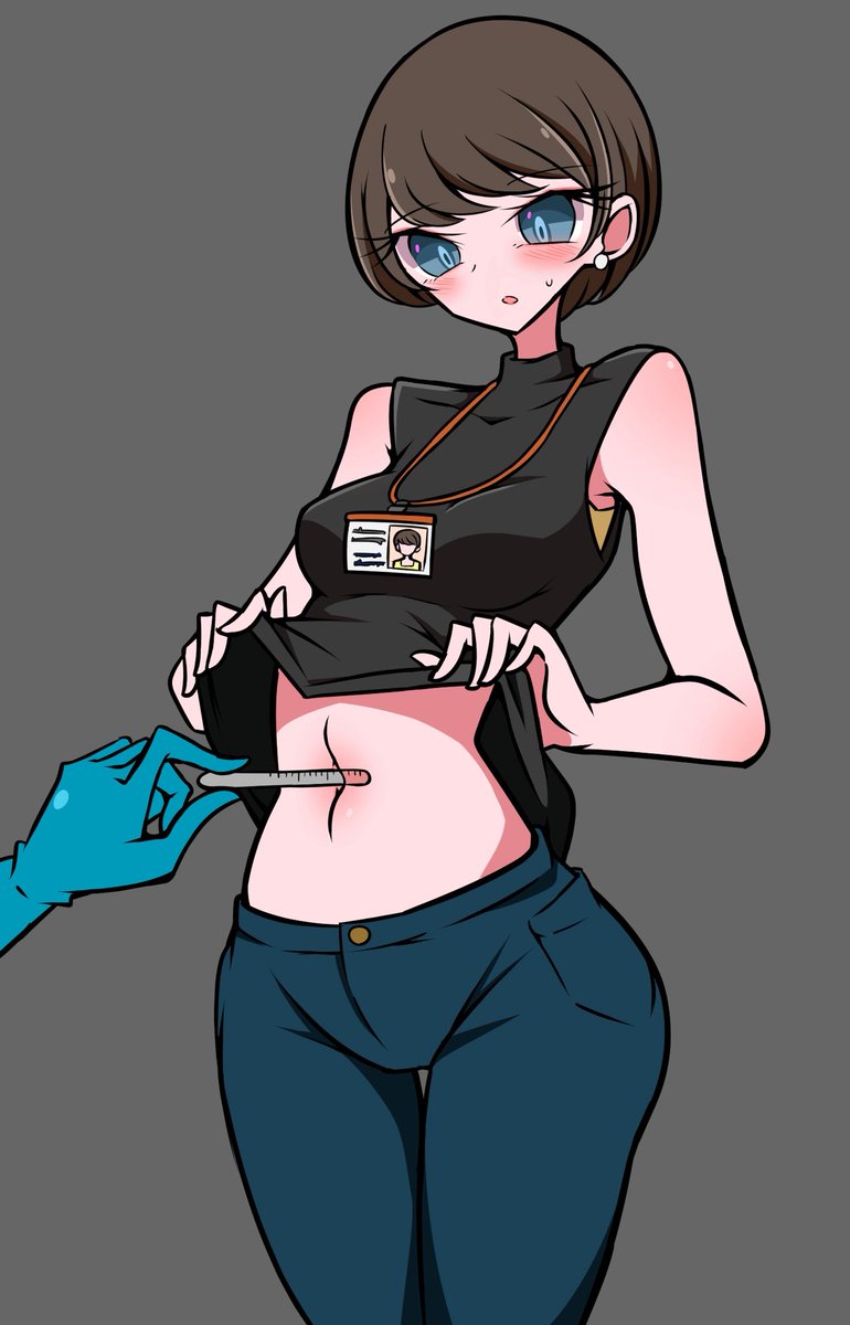 Toxic_jelly's tweet photo. 社内健康診断　おへその深さ測定 https://t.co/kSi1ih6KKu