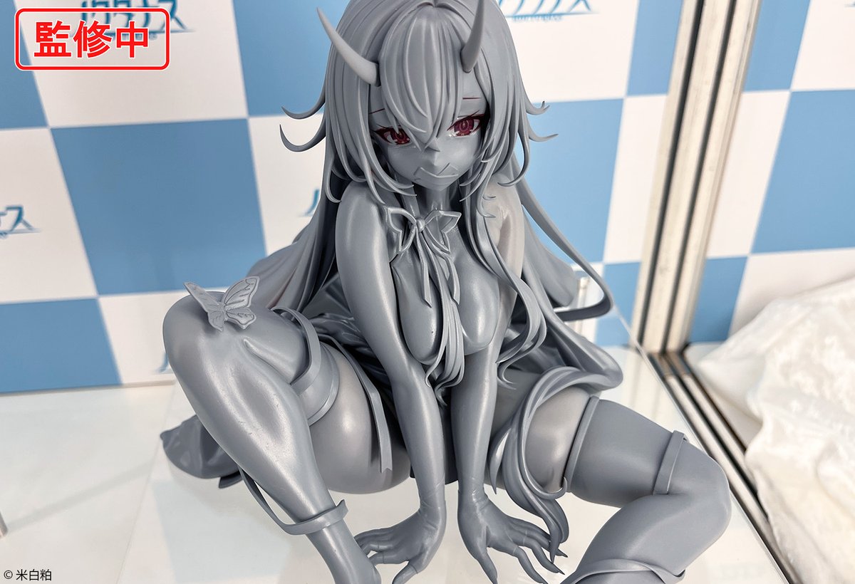 nocturnas_f's tweet photo. ❤️#WF2026S 展示情報❤️
米白粕先生(@kasu1923)より「鬼娘ちゃん」1/6スケールフィギュア原型初公開展示中✨

あみあみホビーキャンプ （8-02-01）
#ノクタナス コーナーまでお越しください🎶

#ワンフェス2026夏 #あみキャンWF2026夏 https://t.co/VVT7eoA50O