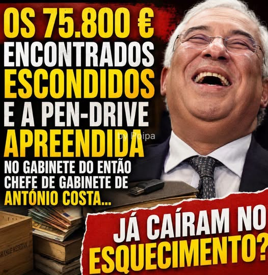 Jeffers78017291's tweet photo. Os 75.800 € encontrados escondidos e a pen-drive apreendida durante as buscas ao gabinete do então chefe de gabinete de António Costa continuam a ser recordados por muitos portugueses. 
Este caso já caiu no esquecimento ou continua a merecer respostas e escrutínio? https://t.co/yvcRZbzuKE