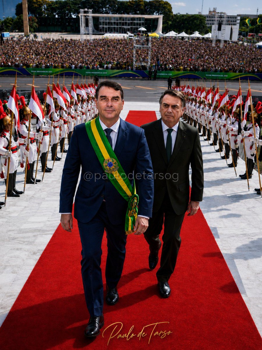 paulodetarsog's tweet photo. Eu vim do futuro para informar que o Flávio Bolsonaro foi eleito o Presidente da República Federativa do Brasil.

01 de janeiro de 2027
🇧🇷 https://t.co/Zo0wNGBLDr