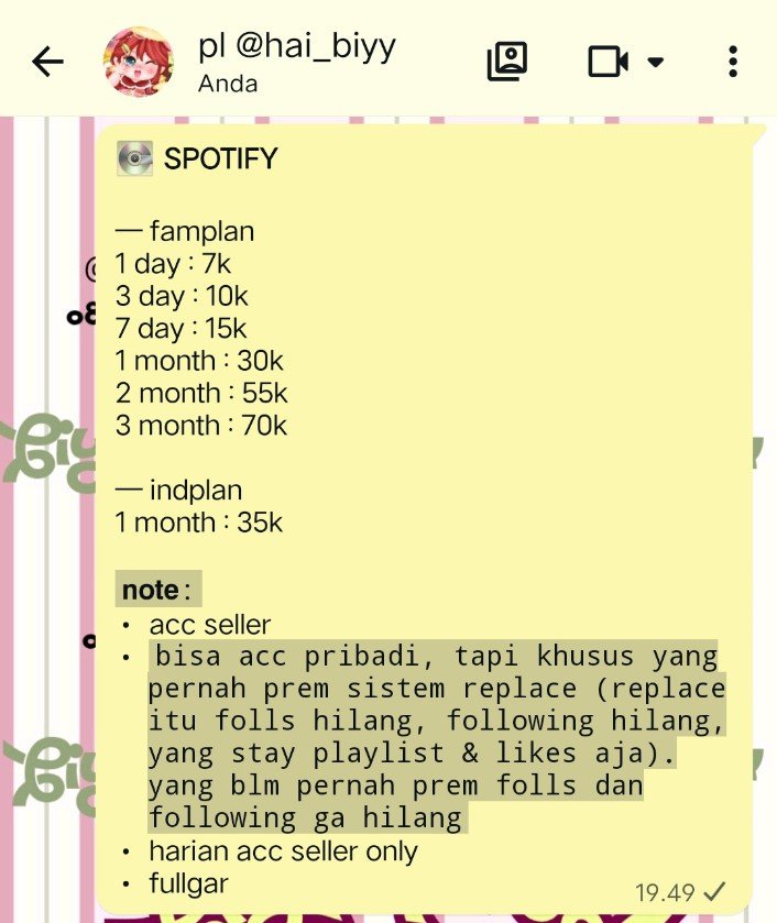 cmutz_p's tweet photo. Spotify pake akun sendiri bisa banget yaaaah ><
#zonauang https://t.co/qo9NRTNv8N