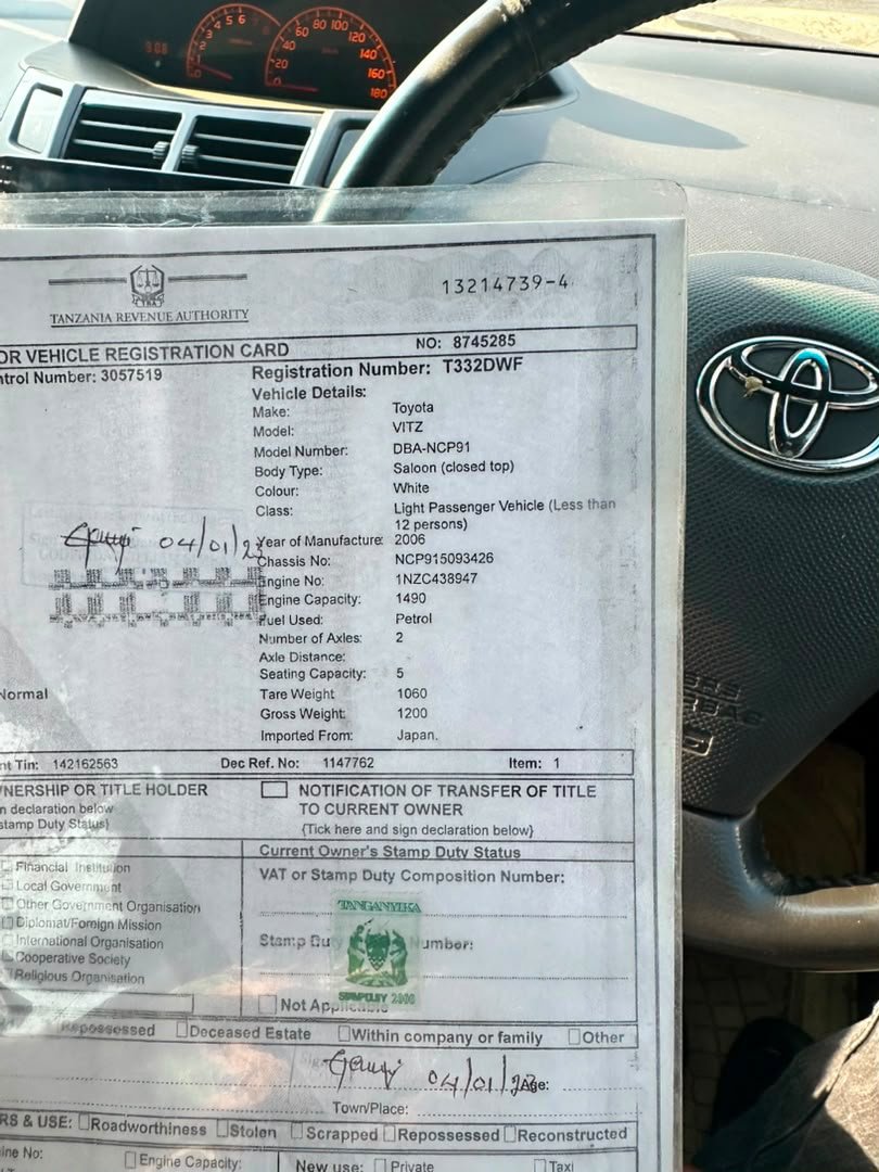Mobell_nation's tweet photo. TOYOTA VITZ RS 🔥

Year 2006
Engine type 1NZ-FE 
Engine Capacity 1496cc 
Fuel ⛽️ Petrol 
Automatic transmission 
Low Mileage 
Full Ac 
Full Documents 
Clean Interior and Exterior 🙌🏻

#Price 9mil 
GARI KALI SANA, ANAEENDESHA NI MDADA SASA 🙌🏻
☎️0786 518866 

KINDLY REPORT 🙏 https://t.co/hc2K0U4LXH