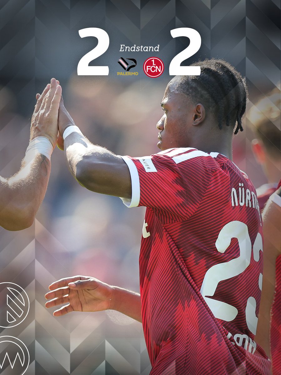 1_fc_nuernberg's tweet photo. ⏰ 90'
Schluss in Vahrn! Wir trennen uns mit 2:2-Unentschieden vom FC Palermo!
⚽ 2:2 | #PALFCN | #fcn https://t.co/JXupLhIqYX