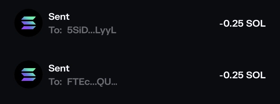 cryptocupra's tweet photo. Sent you Both 0.25 Sol 🫡

@helloramses 
@0xhayzed

Who’s Next and hasn’t won anything before? Turn notifications on🔔 https://t.co/vJytz3jHOh