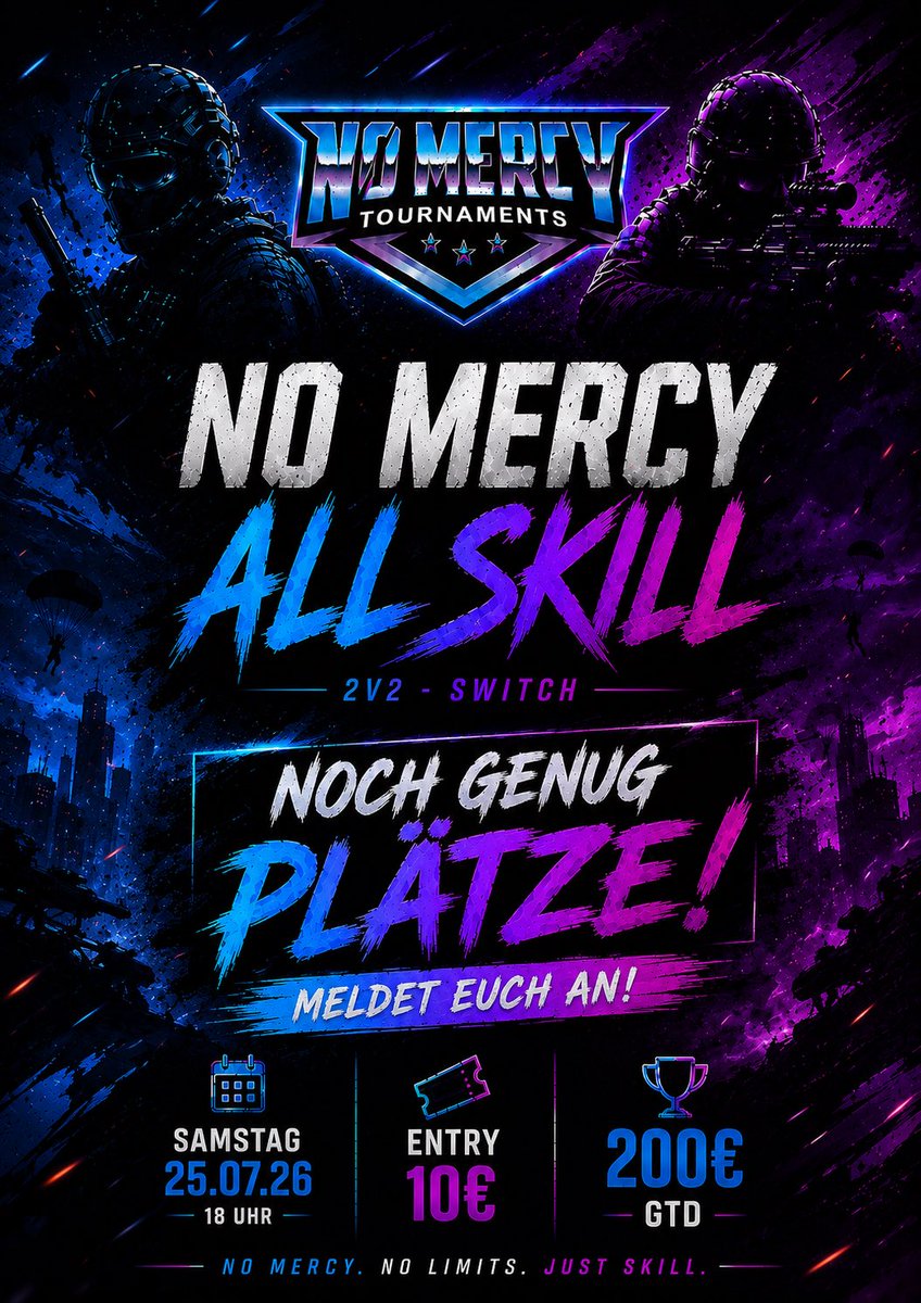 NoMercyTourneys's tweet photo. 🔴Live 

No Mercy All Skill 2v2 

Host @linorayy 
Twitch https://t.co/AZHyiNw5LM https://t.co/ACcKCagoza