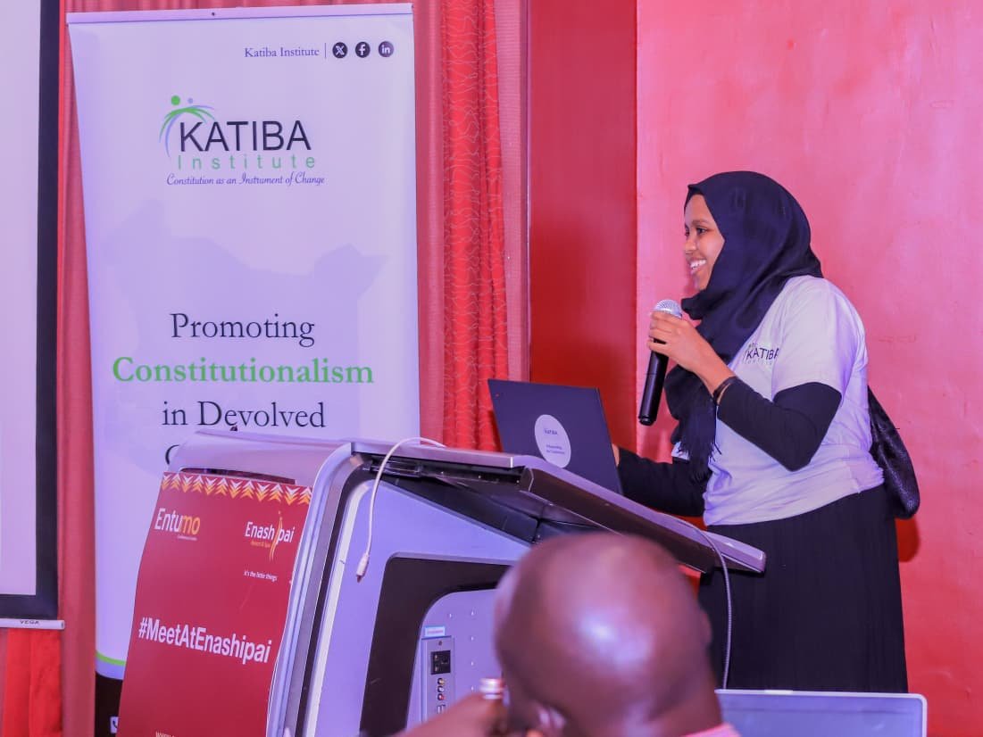 katibainstitute's tweet photo. “The Constitution of Kenya unlike other jurisdictions provides freedom of media separate from freedom of expression. This was deliberate to underscore the important role of media in our society and safeguard it against interference from all threats. 

Our Counsel @SumayyahMokku speaks about how @katibainstitute and its partners support journalists in exercise of their freedom of media under Article 34 of the Constitution.
 
@mediadefence