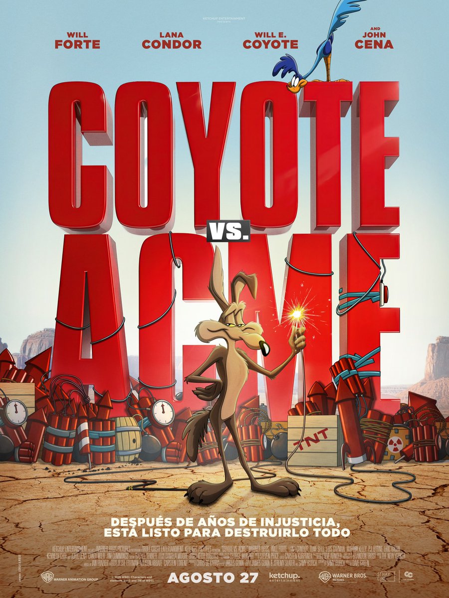 _itsamedfffaz's tweet photo. New payoff poster for #CoyoteVSACME 

Designed by Leroy &amp; Ross https://t.co/dJDPaI54Pp