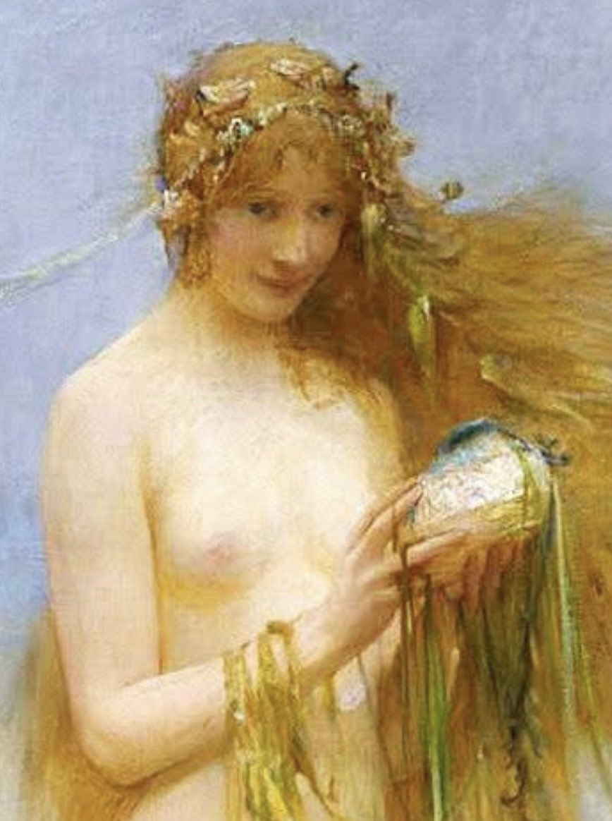 nissnickmich's tweet photo. “La doncella del mar” (1897). Obra del pintor británico Arthur Hacker #arte #pintura #belleza #doncella #mar #curiosidades #25julio https://t.co/E5vGy0HdWD