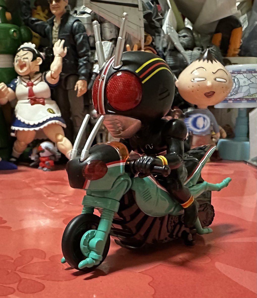 anryuu2012's tweet photo. カッとびライダー
ブラック&amp;バトルホッパー🦗
令和に復活。ホッパーの脚部分は軟質。
そして唯一、うちに生き残ってる旧カッとびライダーのバトルホッパー。欲しかった理由はこれw
ブラック本体は多分従兄弟に上げたか捨てられた😭
大分、大きくなったね。
旧も復刻して欲しい・・😉 https://t.co/mRPg2Q3VMd