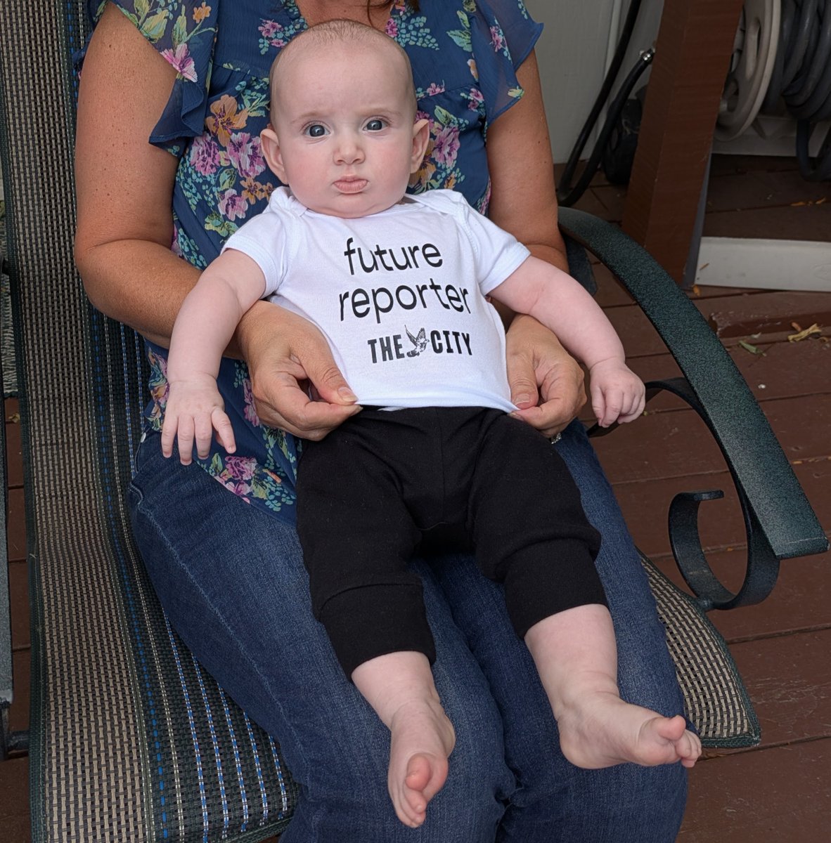 JoyBergmann's tweet photo. Legacy merch still being enjoyed, @THECITYNY. 
cc:  @Dr_CMGreer @katie_honan https://t.co/MFcp33Btyo