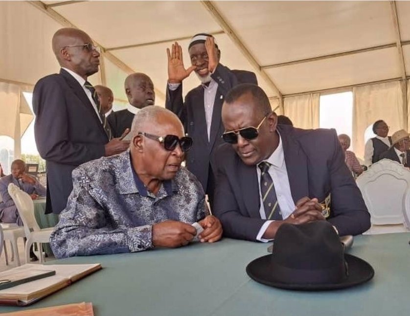 RwamigoyeM's tweet photo. MBARARA: As @Ntare_School celebrates 70th Anniversary, it was a great joy for @mugira86 to reunite with his Headteacher Mr. Gumisiriza .
"LEGACY OF THE LION" Ntare School since 1956.

Iconic Old boys are: @KagutaMuseveni 
@PaulKagame 
@AmamaMbabazi 
@KamuntuProf 
@mnkesiga14 https://t.co/8jzk6iyWc5