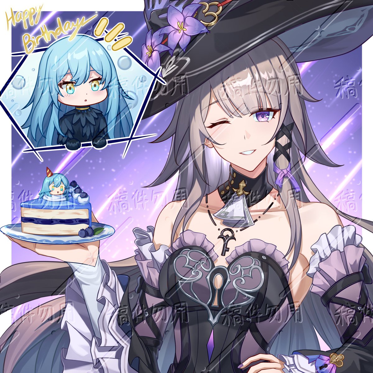 YYK9489's tweet photo. 生日快乐～感谢单主再次委托～\(//∇//)\
#commission https://t.co/YdrTZNS31Q