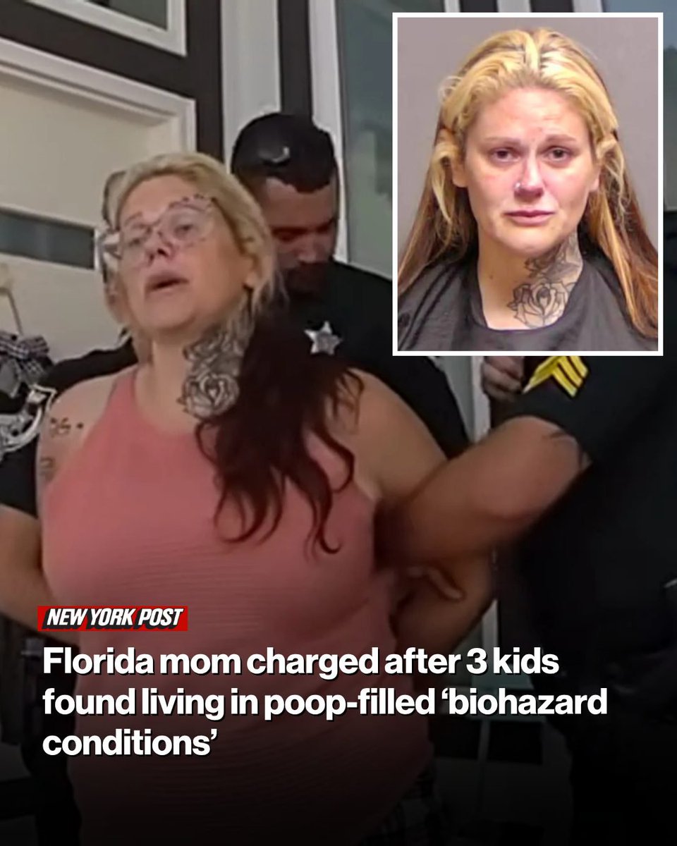 ivanka1N's tweet photo. Florida Mom Arrested After 3 Children Found Living in 'Biohazard' Home Covered in Human Feces https://t.co/bD5cbhycgB