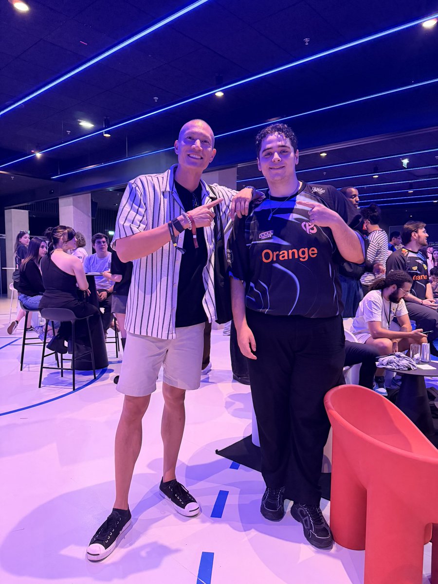 TK_Nguyen's tweet photo. Here at @KarmineCorp’s LEC Roadtrip with one of the GOATS of the industry aka @KametoTV. It’s amazing to see what he and his org have built here in France. It’s truly inspiring! I hope to bring this type of atmosphere to Vietnam and SEA soon. 🤜🏼🤛🏼 #KCORP https://t.co/bBt6xgeqb3