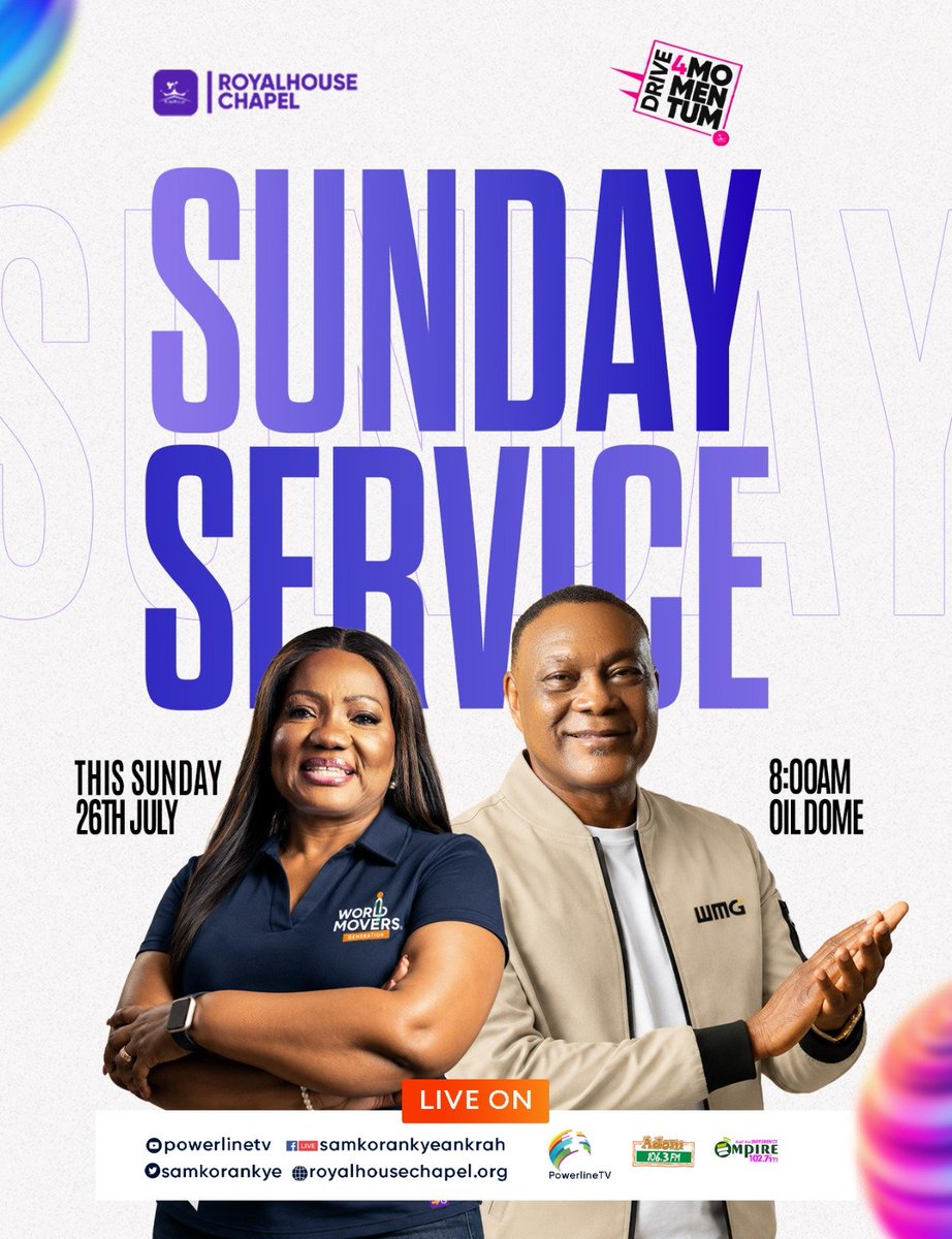RoyalHseChapel's tweet photo. "Great is the LORD, and greatly to be praised..." Ps 48:1

Worship with us TOMORROW, 8am @Oil Dome.
Also, use the blessed Salt (26-28th). You shall subdue all!

#SundayService #WMG #Royalhousechapel https://t.co/olegyadtOm