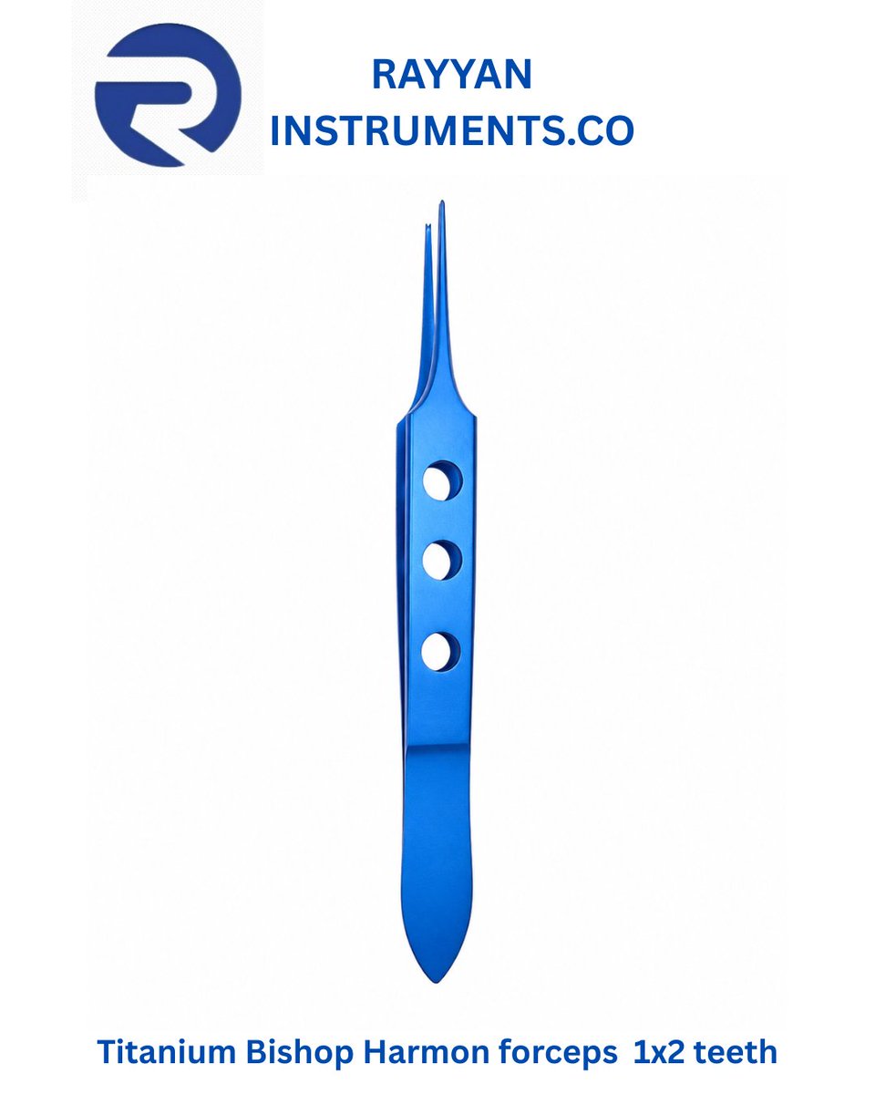 Rayyaninstrume1's tweet photo. Titanium Bishop Harmon forceps 1x2 teeth
#titanium #microneedle #holder
#rayyaninstruments
#SurgicalInstruments #MedicalInstruments #SurgicalTools #MicroSurgery #MicrosurgicalInstruments #MicroScissors #TitaniumInstruments #PrecisionInstruments #globalhealth #US #european https://t.co/rSWcsP4T7q