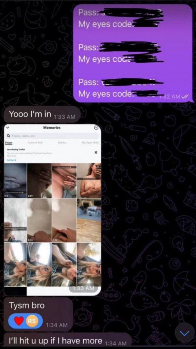 classicsretro's tweet photo. HMU on telegram if you wanna hack any girls account #Snaphack #nolimit #momson #nsfwtwtًً 
 #monkeyappleak #sstvi #buyingcontent #teenage‌girls https://t.co/oUyHog2HfM