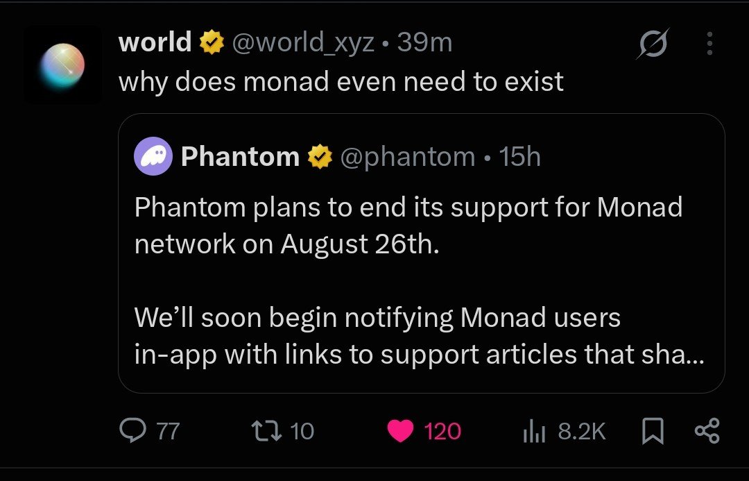 Essentialsam01's tweet photo. These are the signs that MONAD will succeed. 

Lock in, twin. https://t.co/RoYPqD1Q7y