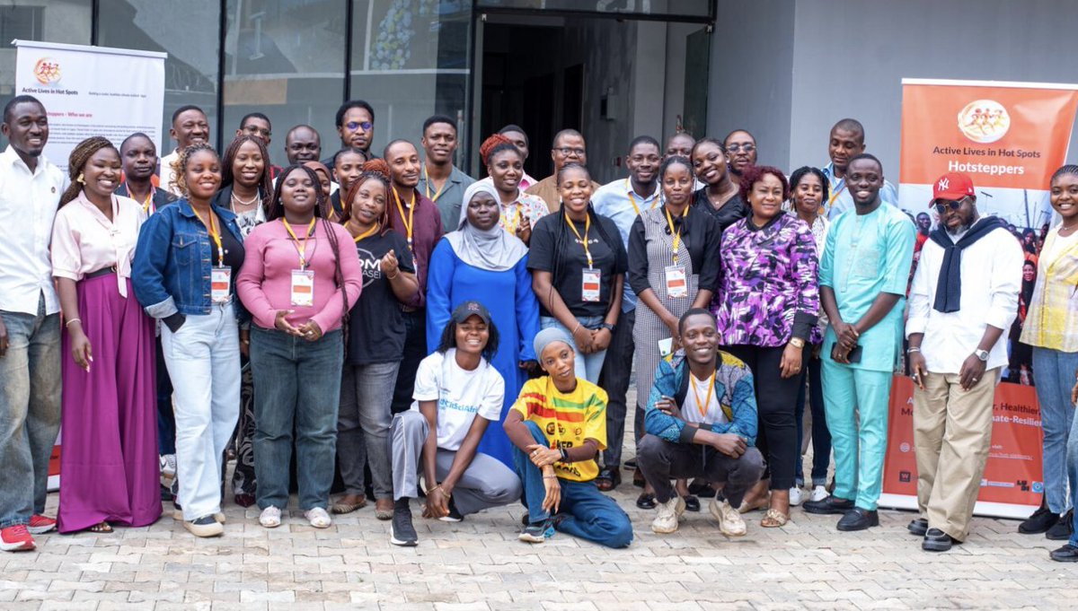 thecableng's tweet photo. NGO trains journalists on extreme heat reporting 

UrbanBetter, a non-governmental organisation (NGO) dedicated to promoting climate-resilient environments, has organised a training session for Nigerian journalists on understanding and reporting extreme heat and its growing impact on public health.

The three-day training, held in Lagos from July 15 to 17, was part of the activities marking the launch of ‘HotSteppers’, a three-year project funded by the Wellcome Trust to address the health risks associated with extreme heat, poor air quality and rapid urbanisation in Lagos.

https://t.co/ZZ1rkZtiS0
