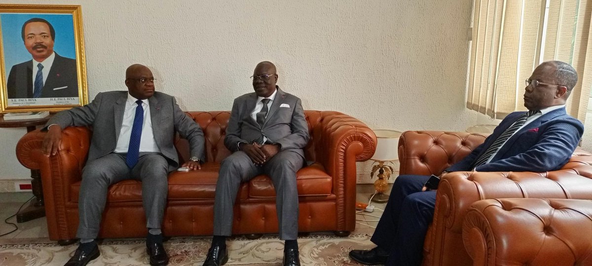 Minjec00237's tweet photo. On 24-07-2026, in Yaoundé, Minister Mounouna Foutsou (MINJEC)and the University of Yaoundé I signed a memorandum of understanding. This agreement aims to strengthen support for students in terms of socio-economic integration, entrepreneurship and civic engagement. https://t.co/pC5HztfbT8