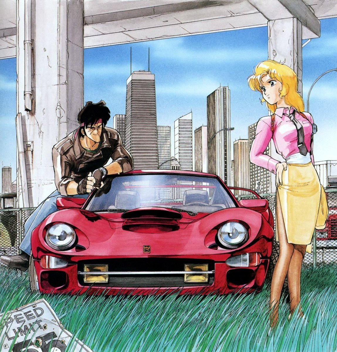 retro_anime's tweet photo. Riding Bean artwork by Kenichi Sonoda https://t.co/hCEJsAymXe