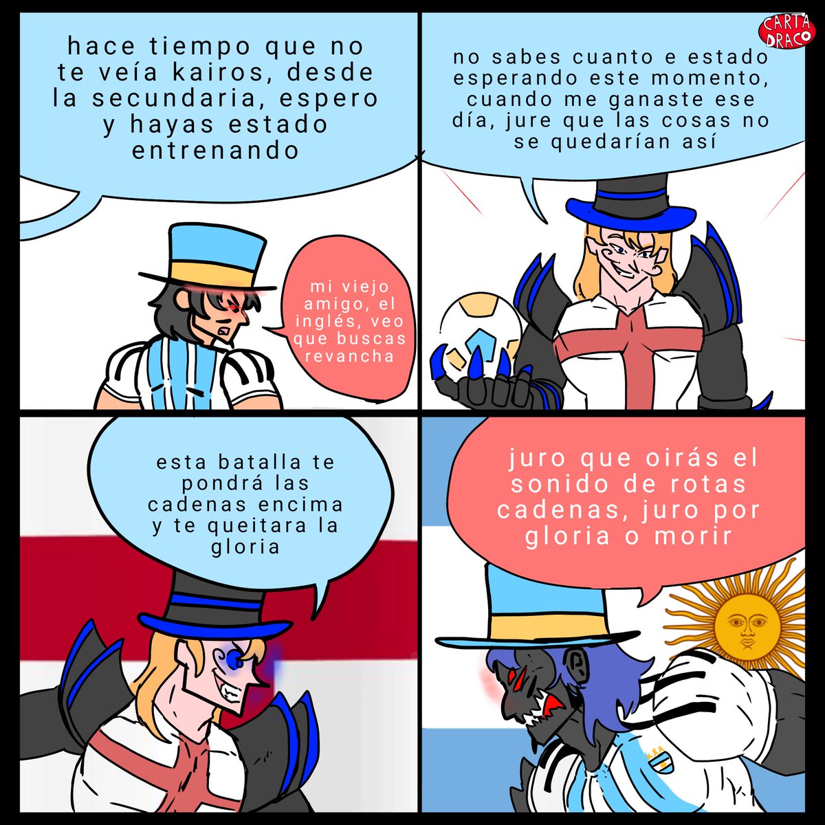 Kairos2018's tweet photo. Un antiguo amigo de kairos busca revancha, alparecer no se puede dejar el pasado atrás 
#argentina #Inglaterra #acción #cómic https://t.co/WYrSL7D437