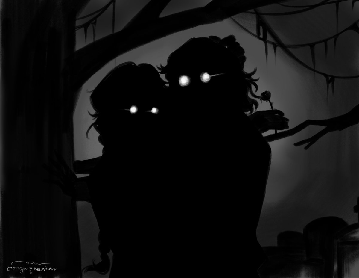 sxgargreentea's tweet photo. Meet me at the graveyard 
#wenclair #wenclairart https://t.co/rPjRr2e9rk